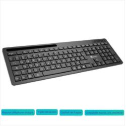Clavier sans fil HEDEN - 2.4Gh/BT - 104keys - Support tél intégré