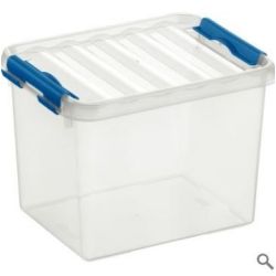 Bac de rangement + couvercle L.20 x l.15 x H.14cm Transparent   3L