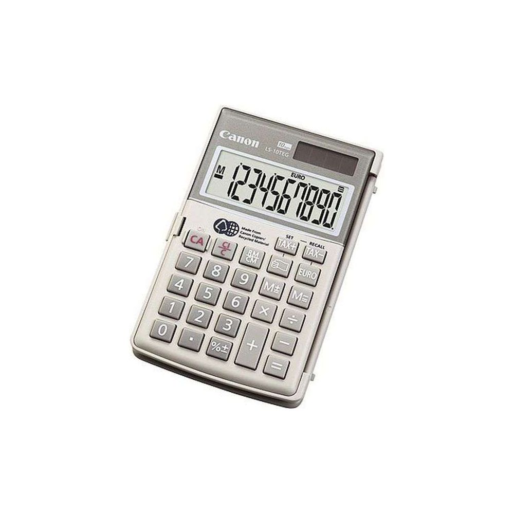 Calculatrice de poche 10chif. CANON LS10TEG - 8 x 12 cm Sol./Pile - Z