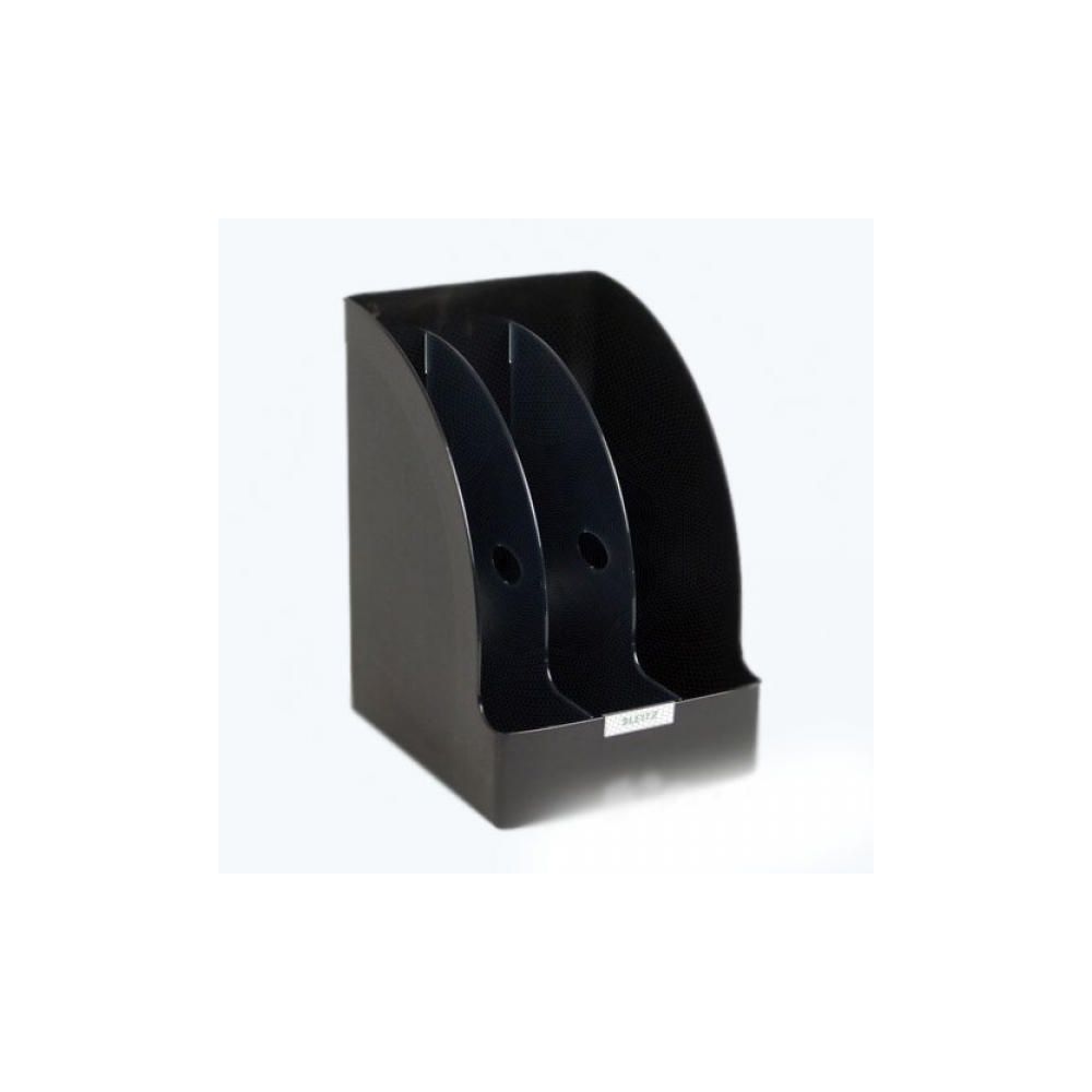 Porte revues PVC LEITZ PLUS JUMBO 3 compart. - 30 x 28cm - NOIR - Z