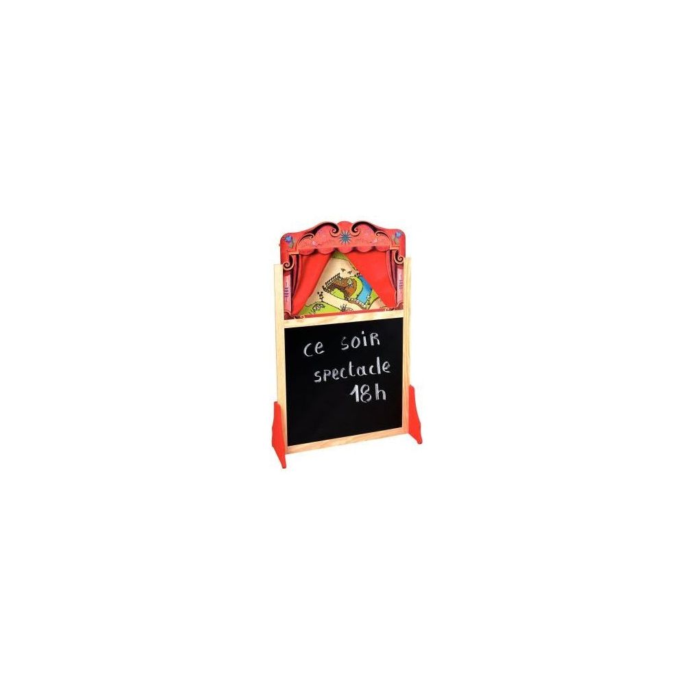 Théâtre de marionnettes en bois L69 x 119cm - Dès 3 ans Théâtre de marionnettes en bois L69 x 119cm - Dès 3 ans
