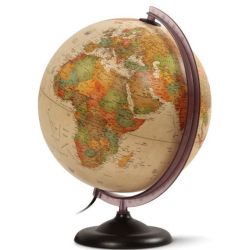 Globe terrestre lumineux SAFETOOL - ANTIQUE - D30 cm - Z