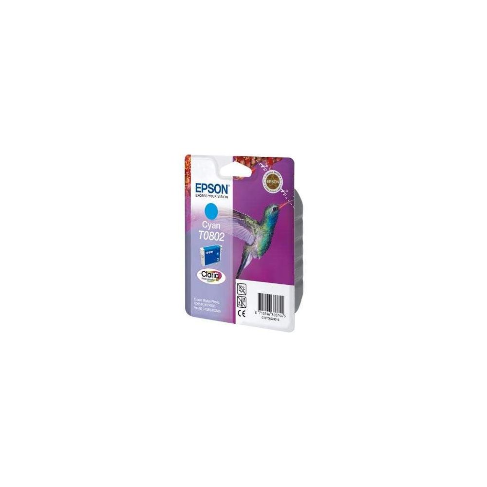 Cart EPSON - T0802 - Colibri - Cyan R265/R360/RX560/RX585/RX685 ** Cart EPSON - T0802 - Colibri - Cyan R265/R360/RX560/RX585/RX685 **