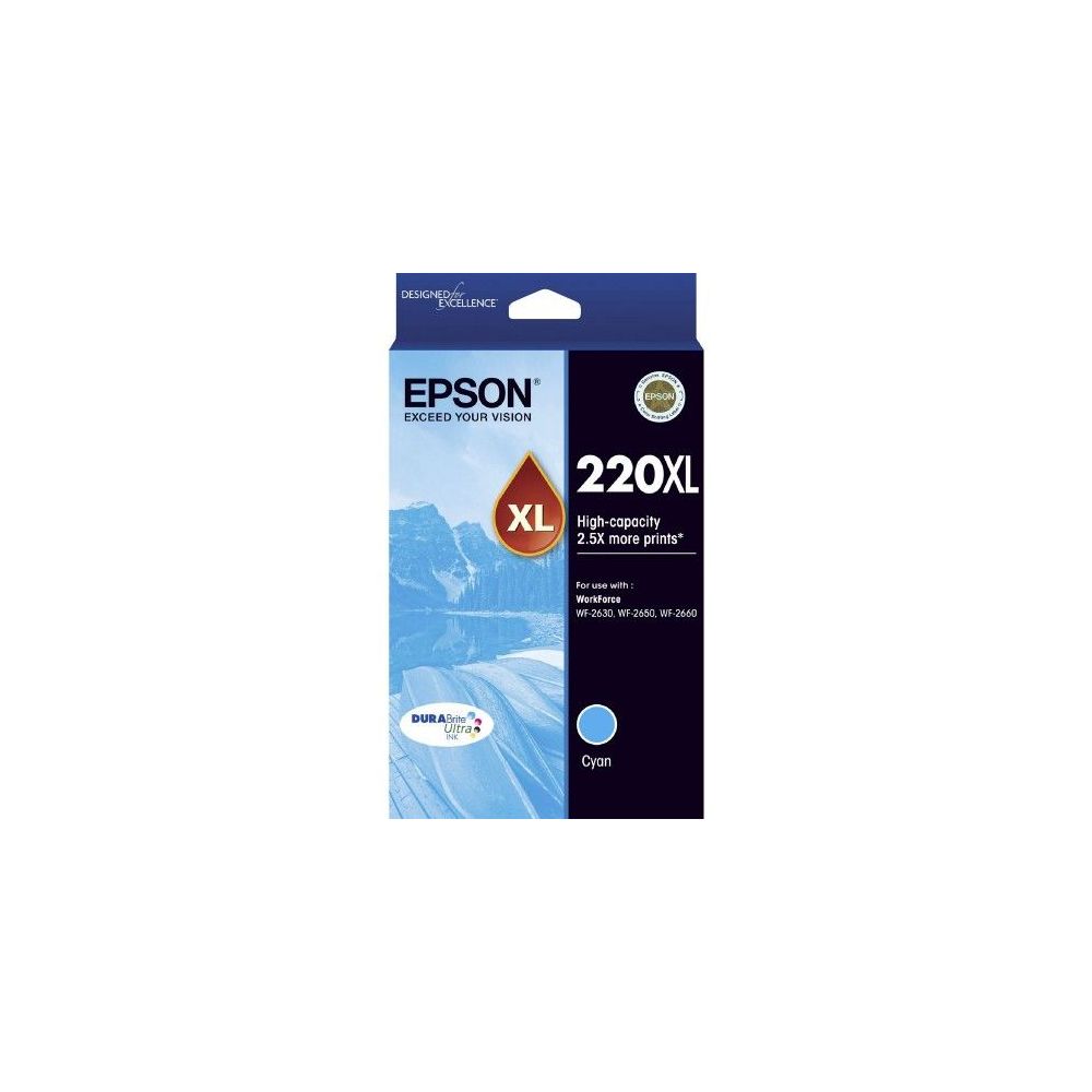 Cart EPSON - E220XL - Cyan - 420-WF2630/2650/2660/2750/2760 // Cart EPSON - E220XL - Cyan - 420-WF2630/2650/2660/2750/2760 //