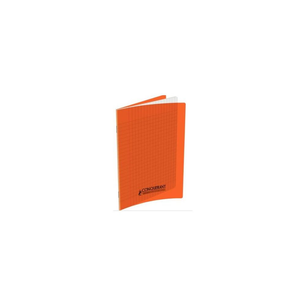 Cahier 17x22cm Séyès 96 p Piqûre 90g Polypro ORANGE ** Cahier 17x22cm Séyès 96 p Piqûre 90g Polypro ORANGE **