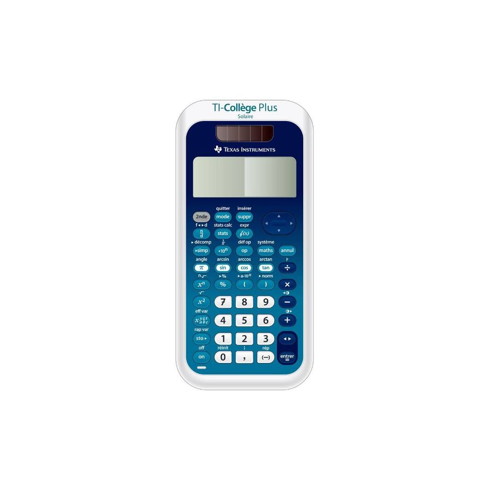 Calculatrice Scientifique TEXAS INSTRUMENT TI-Collège Plus Calculatrice Scientifique TEXAS INSTRUMENT TI-Collège Plus