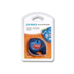 Ruban DYMO LETRATAG - 12mm Noir/Rouge titreuse - 91203/223 (4m) //