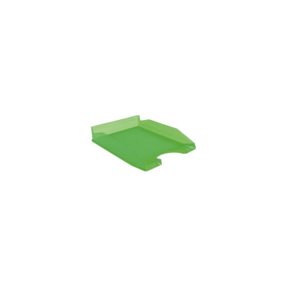Corbeille courrier non ajourée PP - A4 - VERT POMME TRANSLUCIDE // Corbeille courrier non ajourée PP - A4 - VERT POMME TRANSLUCIDE //