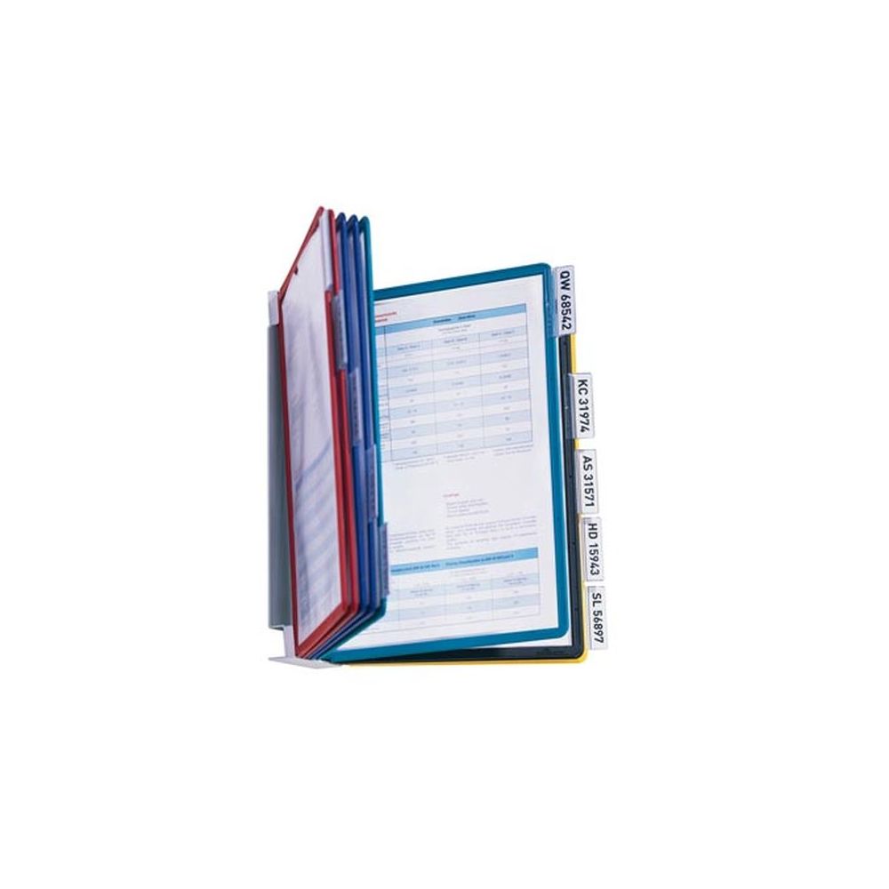 Support mural de présent. de doc. DURABLE Vario - 10 poch./20 vues // Support mural de présent. de doc. DURABLE Vario - 10 poch./20 vues //