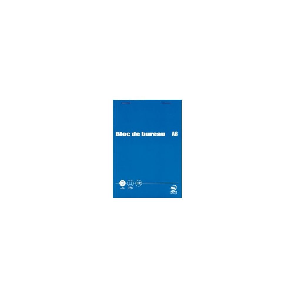 Bloc Bureau A6 5 x 5 - 200 p - 60g - Détachable - Dos carton // Bloc Bureau A6 5 x 5 - 200 p - 60g - Détachable - Dos carton //