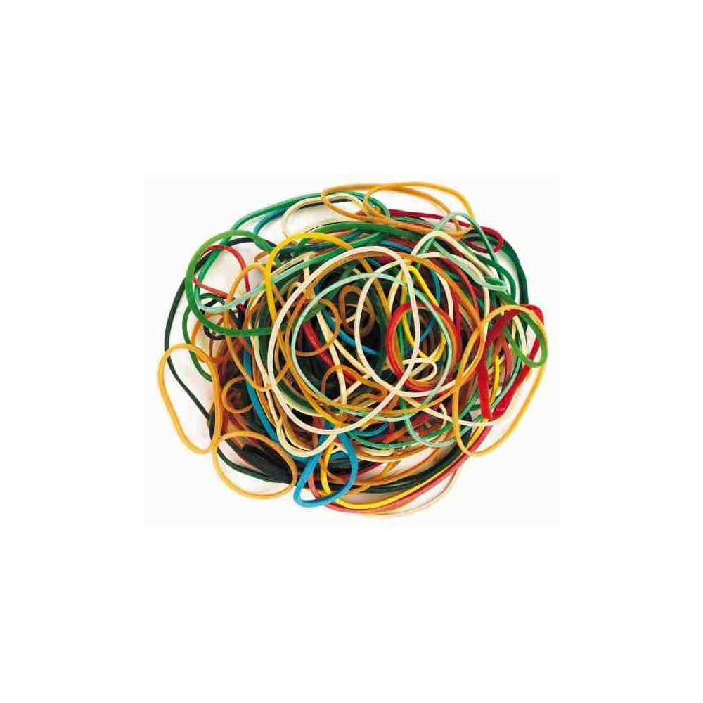 Elastique étroit - Couleurs & tailles assorties - par 50 g Elastique étroit - Couleurs & tailles assorties - par 50 g