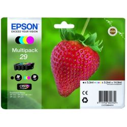 Cart EPSON - T2986 - N°29 - Fraise - Noir + couleurs - Z