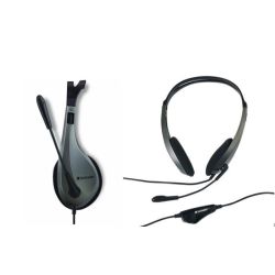 Casque micro filaire VERBATIM 41646 - double Jack  