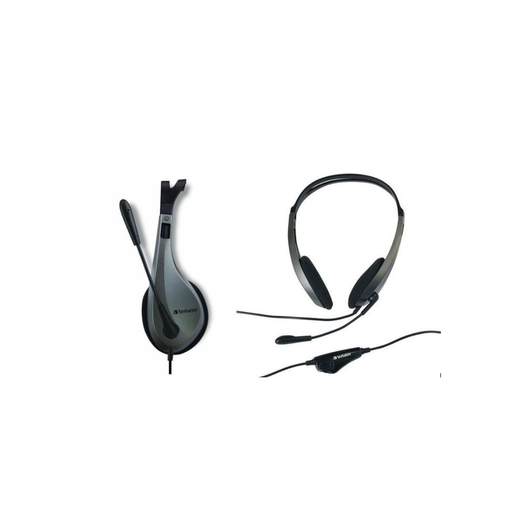 Casque micro filaire VERBATIM 41646 - double Jack  