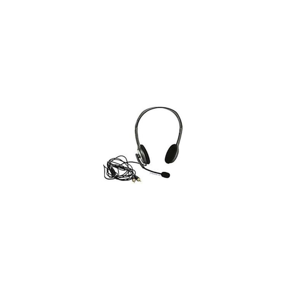 Casque micro filaire LOGITECH H110 Gris - Double Jack 3.5mm //