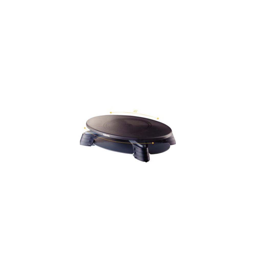 Support écran FELLOWES Rotatif 45° Réglable 3 hauteurs - NOIR