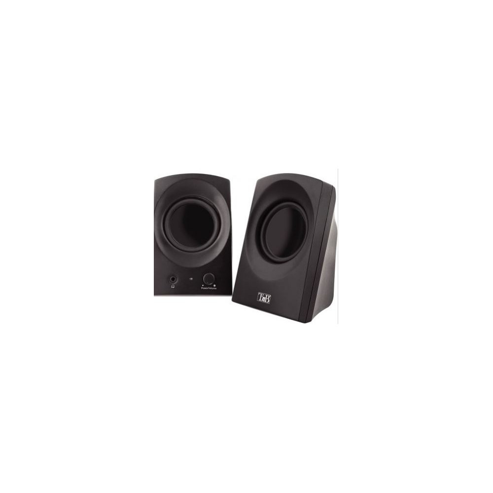 Haut-parleurs TNB NOIR 2.0 USB - 2 x 3W - Prise jack 3.5mm Casque