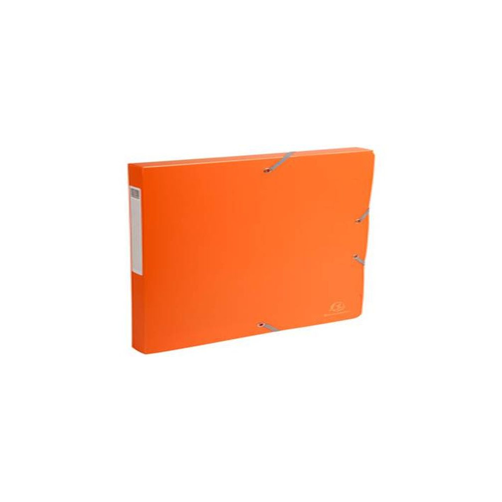 Boite classement PVC - Elastique - - Dos 25mm - ORANGE- Z
