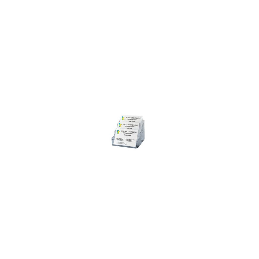 Porte cartes de visite de bureau - 3 compartiments de 70 cartes - Z