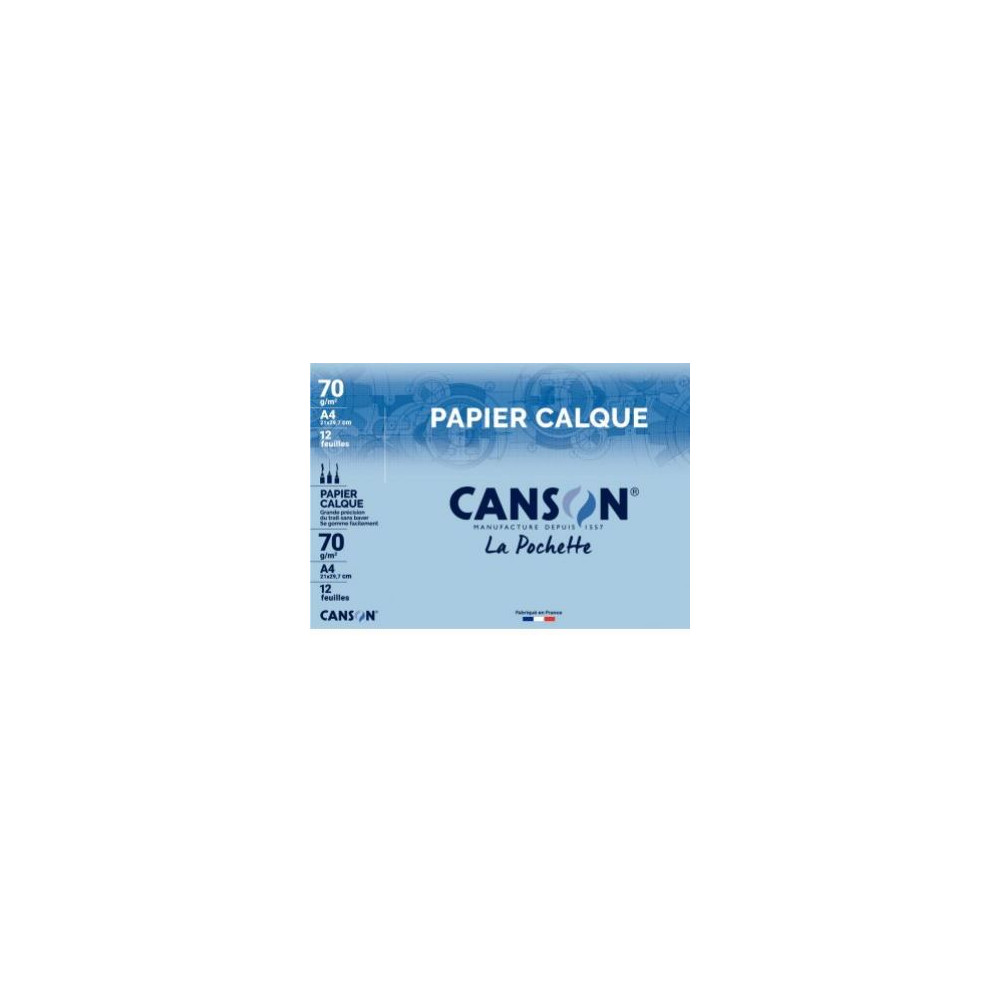 Papier calque A4 - 70g - 12 feuilles 