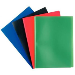 Protege Document PVC - Format A4 - 200 vues - NOIR - 1er PRIX