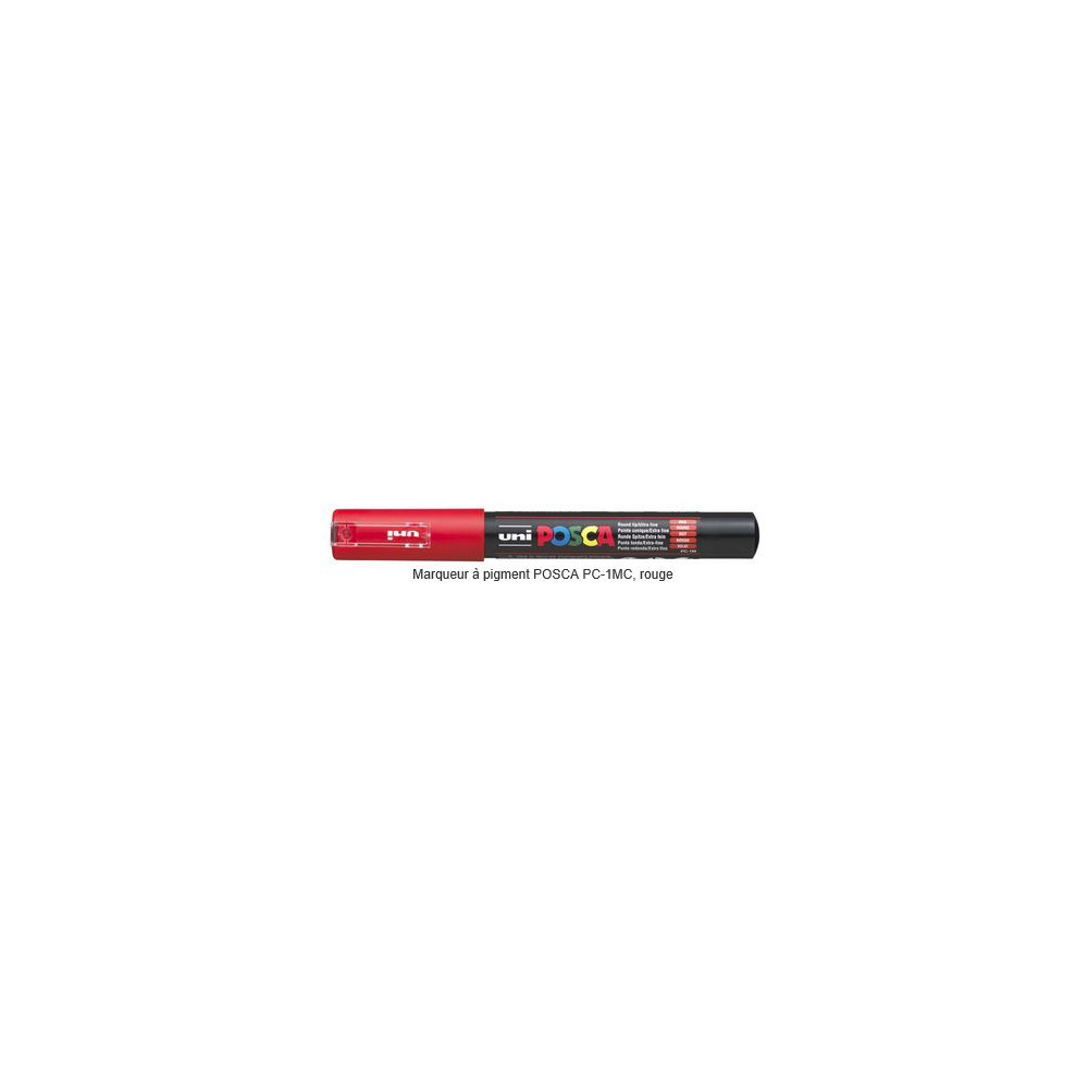 Marqueur gouache POSCA - Ogive 1mm - PC-1MC ROUGE