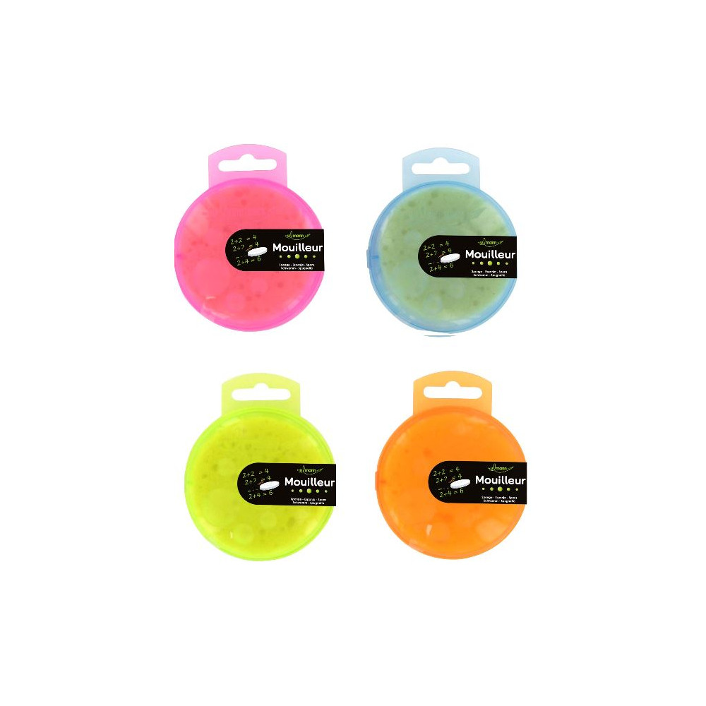 Eponge pour ardoise - diamètre 6 cm - Couleurs assorties - Z Eponge pour ardoise - diamètre 6 cm - Couleurs assorties - Z