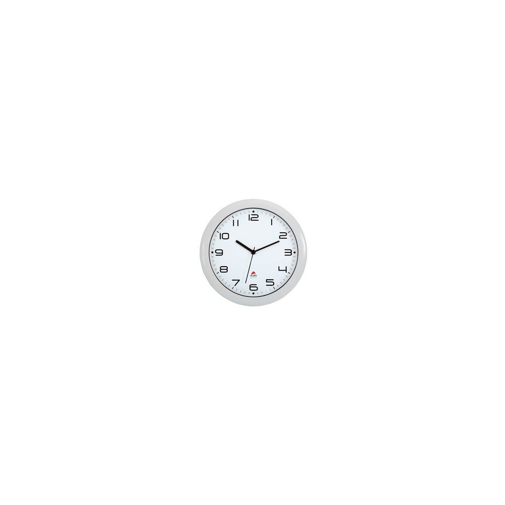Pendule ronde ALBA à Quartz - Diam: 30cm - BLANC **