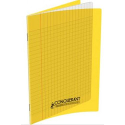 Cahier 17x22cm Séyès 32 p Piqûre 90g Polypro JAUNE CLAIREFONTAINE