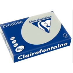 Rame A4 -  80g - Gris Acier - CLAIREFONTAINE (500 f.) - Ref:1993
