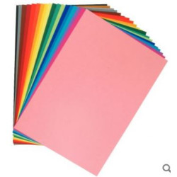 Feuille dessin 50x65cm 160g -  COUL. PASTELS ASS. (24 feuilles) - Z