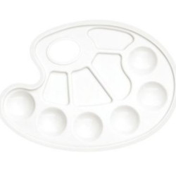 Palette plastique pour peinture à l eau - 10 alvéoles