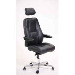 Fauteuil Opérateur WHALE-1/ Cuir noir