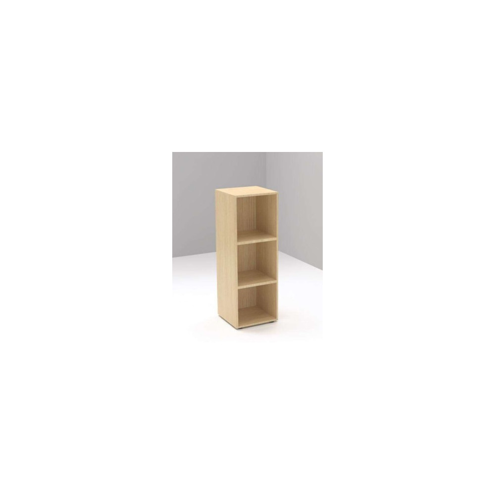 Meuble colonne ouvert L.45 H.130 Chêne fil - 3 cases