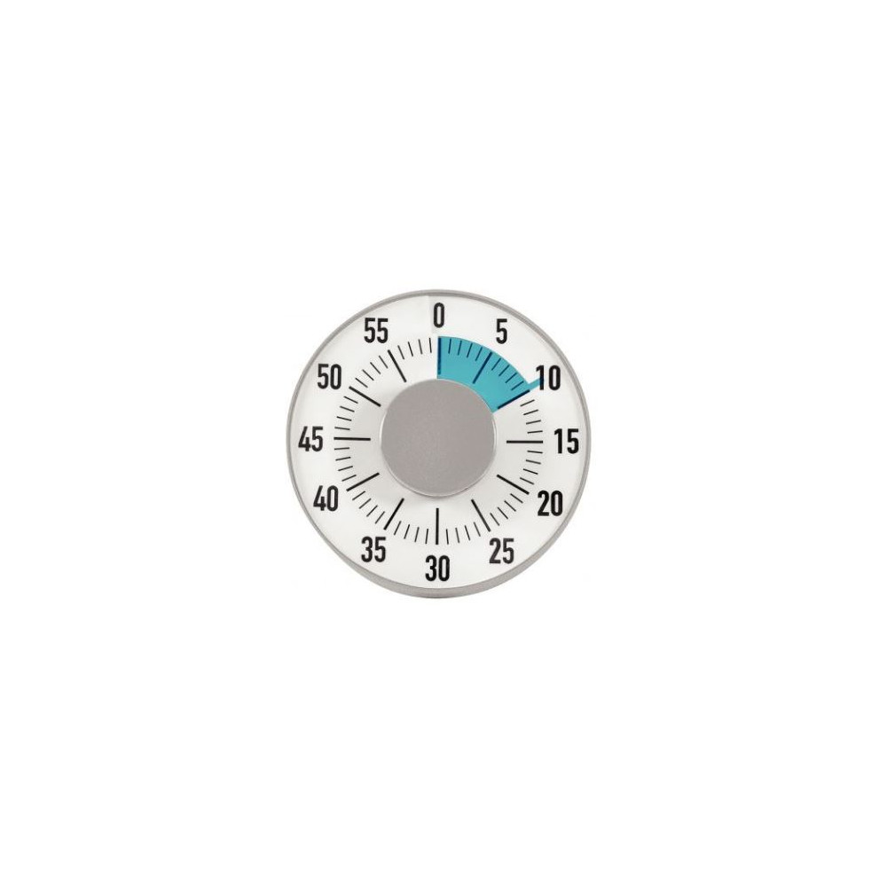 Minuteur 60 minutes - Diamètre 16 cm - Fonctionne sans pile Minuteur 60 minutes - Diamètre 16 cm - Fonctionne sans pile