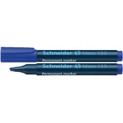 Marqueur perm. SCHNEIDER Maxx 133 - Biseau. 1 à 4mm - BLEU //