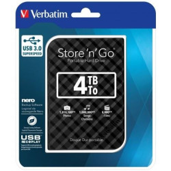 Disque dur externe 2.5" USB 3.0 4To VERBATIM Black Grid **
