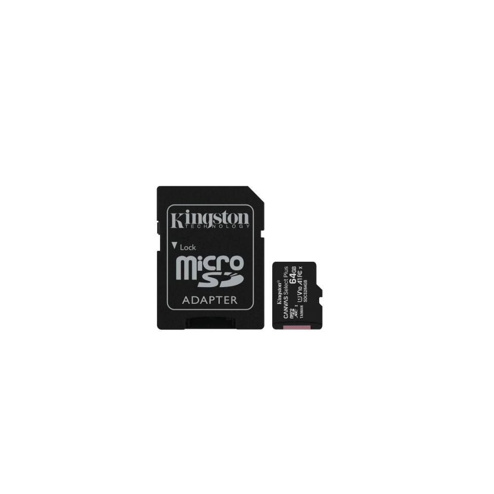 Carte mémoire MicroSDHC  64Go - Classe 10 - KINGSTON + adapt SDCS2