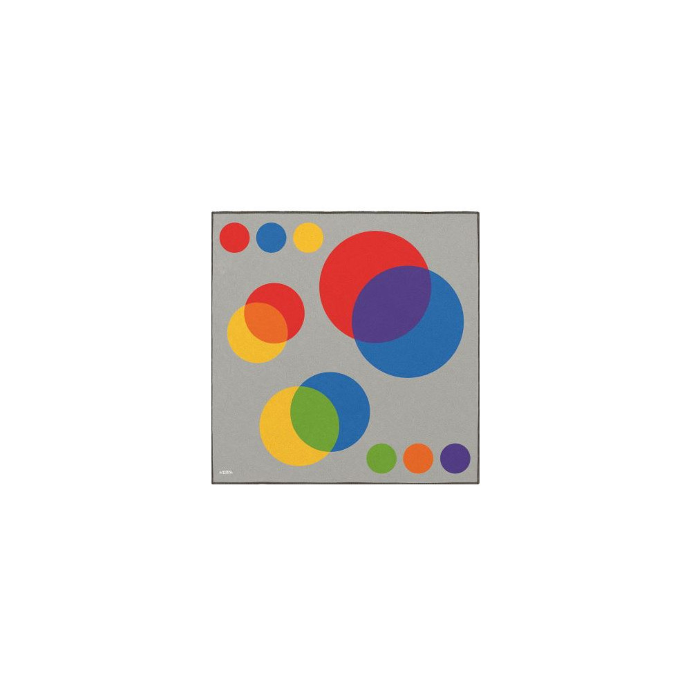 Tapis de regroupement lavable - 2 x 2 m - Couleurs primaires