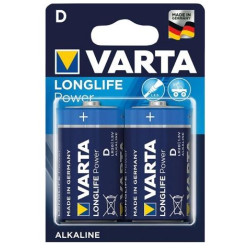 Pile LR20 VARTA Alcaline Longlife Power D (par 2)