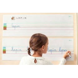 Bande lignée magnétique reposition. L80 x l25cm - Lot de 2 - NATHAN