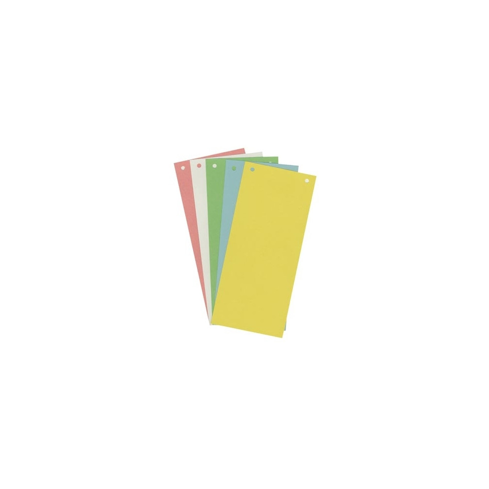 Intercalaires carte 10.5 x 24cm par 100 BLANC 180g EXACOMPTA  //