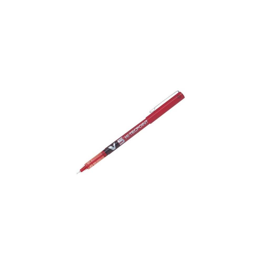 Roller PILOT V5 HI-TECPOINT - Pointe 0.5mm - ROUGE //