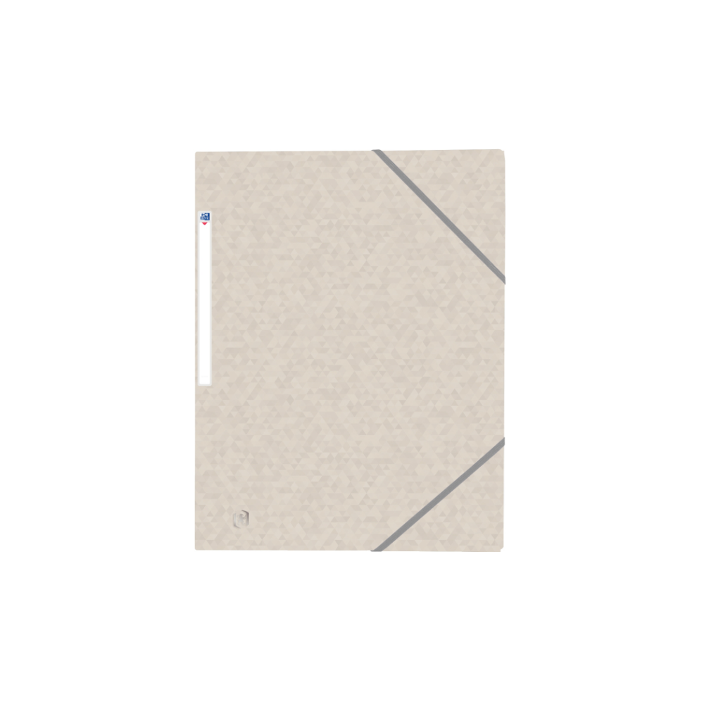 Chemise Elastiques 3 rabats A4 Carte lustrée BEIGE //