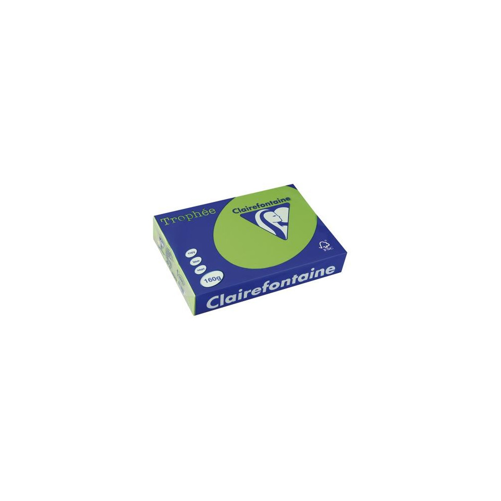 Rame A4 - 160g - Vert Menthe CLAIREFONTAINE (250 f.) - Ref: 1025 **