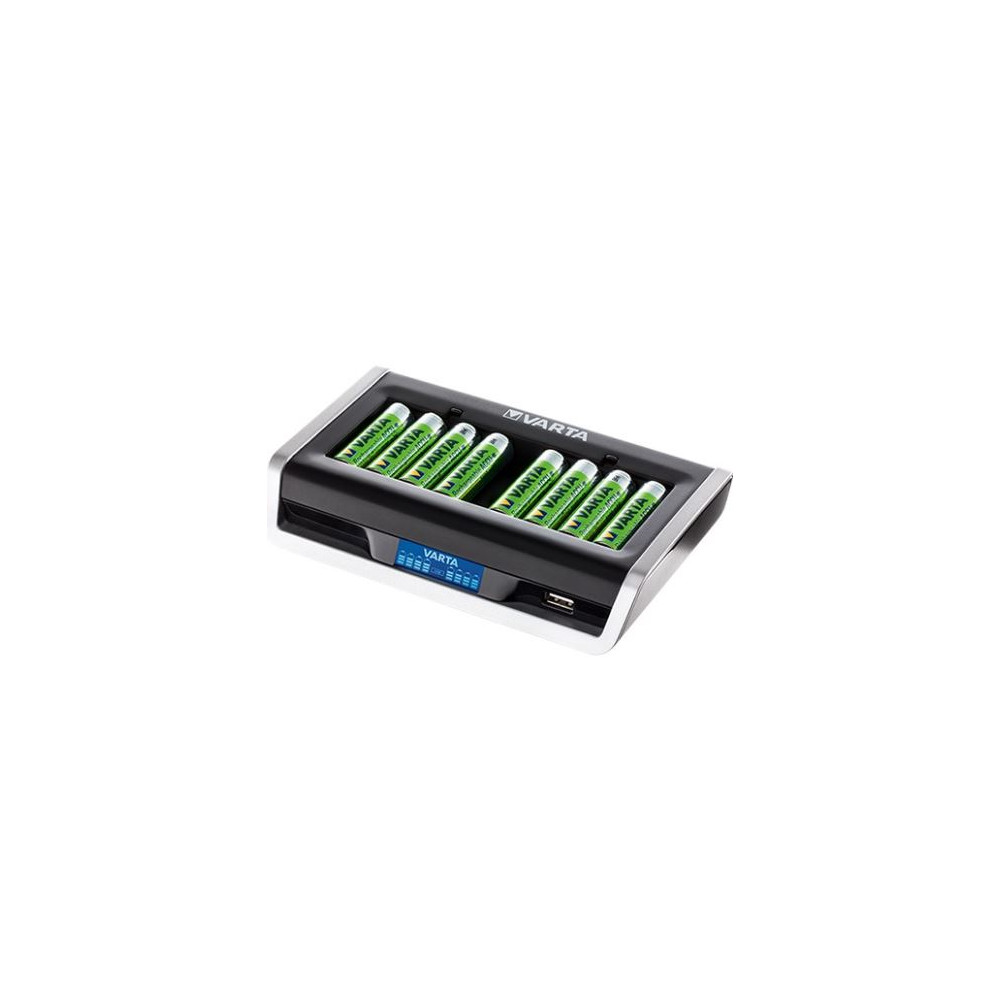 Chargeur piles (pour 8) VARTA LR3,LR6 avec Ecran LCD de charge - Z