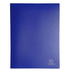 Protege Document PVC - OPAK - A4 - 200 vues - EXACOMPTA - BLEU //