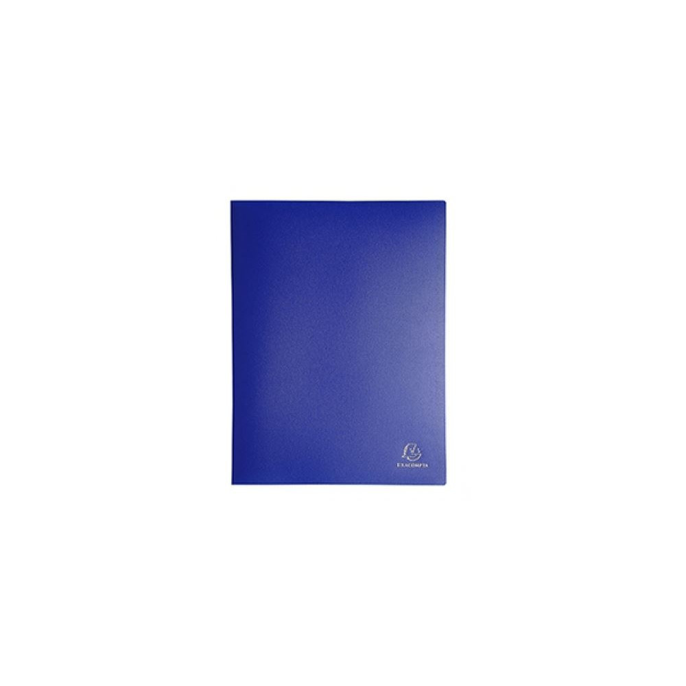 Protege Document PVC - OPAK - A4 - 200 vues - EXACOMPTA - BLEU //