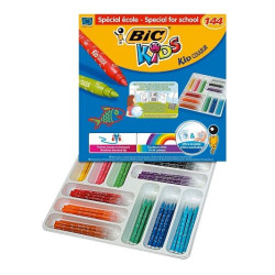 Feutre Couleur BIC KIDS Couleur Lavable - Médium Classpack 144 Coul.