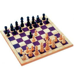 Jeu d échecs en bois massif - Plateau 29 x 29 cm